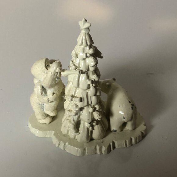 Lift Me Higher I Cant Reach Set Of 5 Figurine Snowbabies Vintage Christmas - Picture 7 of 8